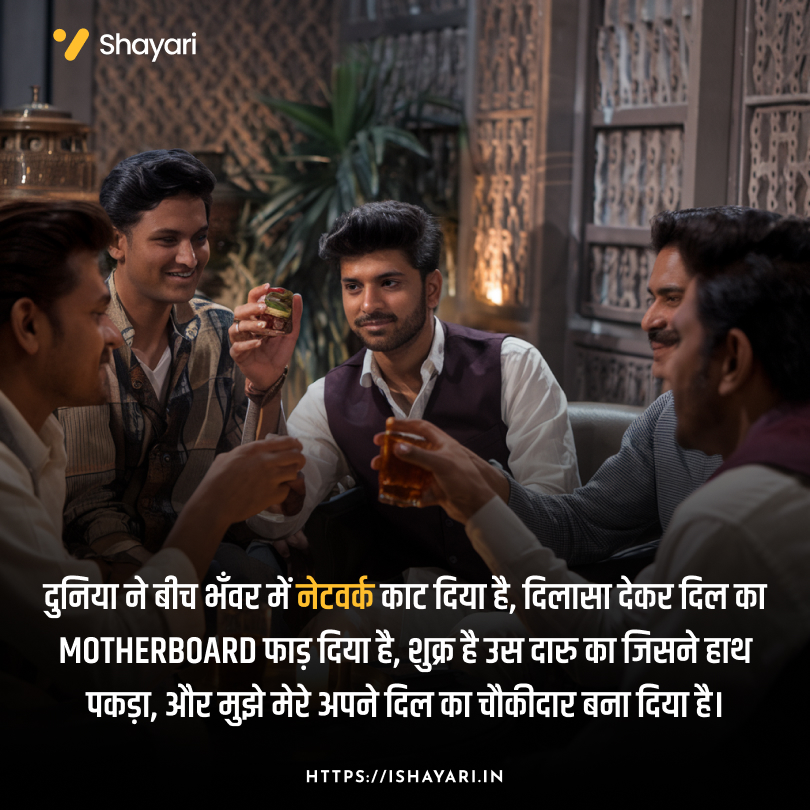 Dard Bhari Sharabi Shayari in Hindi